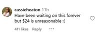 Fans reaction to Rhode's compact mirror. (Image via Instagram/cassieheaton)